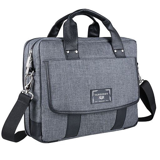 Vangoddy 14" Laptop Messenger Bag, Chrono Grey (MSBLEA132) Staples