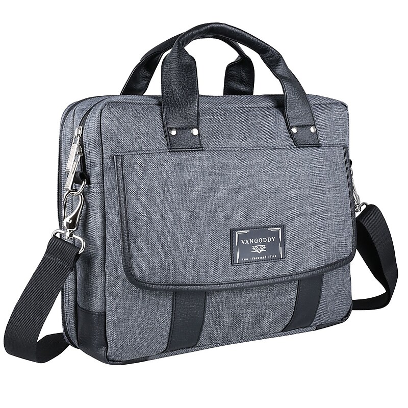 Vangoddy 14" Laptop Messenger Bag, Chrono Grey (MSBLEA132) image 1