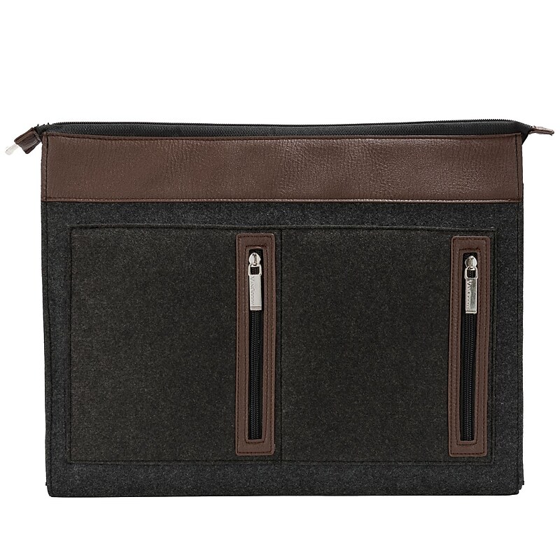 Vangoddy Exo Woolen Felt 12" Laptop Sleeve, Brown (NBKLEA792) image 1