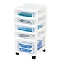 IRIS 5-Drawer Storage Cart, White (116803)~#|#~sp4620203_sc7