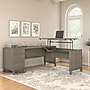 Bush Furniture Somerset 72"W 3 Position Sit to Stand L Shaped Desk, Ash Gray (SET014AG)~#|#~sp46282244_sc7