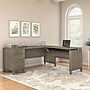 Bush Furniture Somerset 72"W 3 Position Sit to Stand L Shaped Desk, Ash Gray (SET014AG)~#|#~sp46282249_sc7