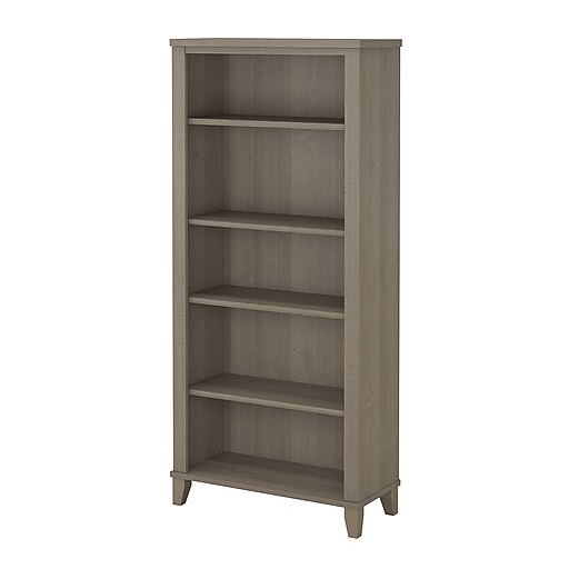 Bush Furniture Somerset 65.2"H 5Shelf Bookcase with Adjustable Shelves