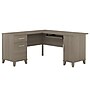Bush Furniture Somerset 60"W L Shaped Desk with Storage, Ash Gray (WC81630K)~#|#~sp46282315_sc7