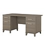 Bush Furniture Somerset 60"W Office Desk with Drawers, Ash Gray (WC81628K)~#|#~sp46282344_sc7