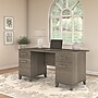 Bush Furniture Somerset 60"W Office Desk with Drawers, Ash Gray (WC81628K)~#|#~sp46282345_sc7