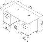Bush Furniture Somerset 60"W Office Desk with Drawers, Ash Gray (WC81628K)~#|#~sp46282348_sc7