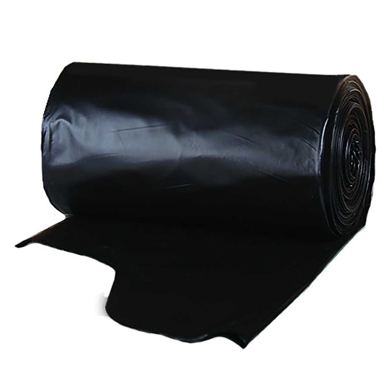 Berry Global 55 Gallon Contractor Bag, Low Density, 3 mil, Black, 15 Bags/Box (WTCON55GAL) image 1