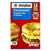 Jimmy Dean Sausage, Egg and Cheese Croissant Breakfast Sandwich, 12/Pack (903-00036)