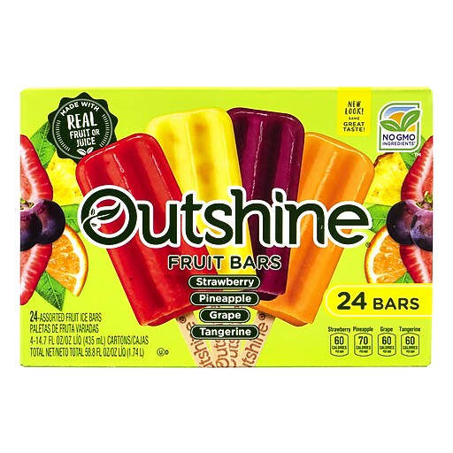 Outshine Fruit Bars Variety Pack, 24 Count (90300064) Staples