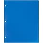 JAM Paper Heavy Duty 3 Hole Punch Two-Pocket Plastic Folders, Blue, 6/Pack (383HPBBUA)~#|#~sp46401684_sc7