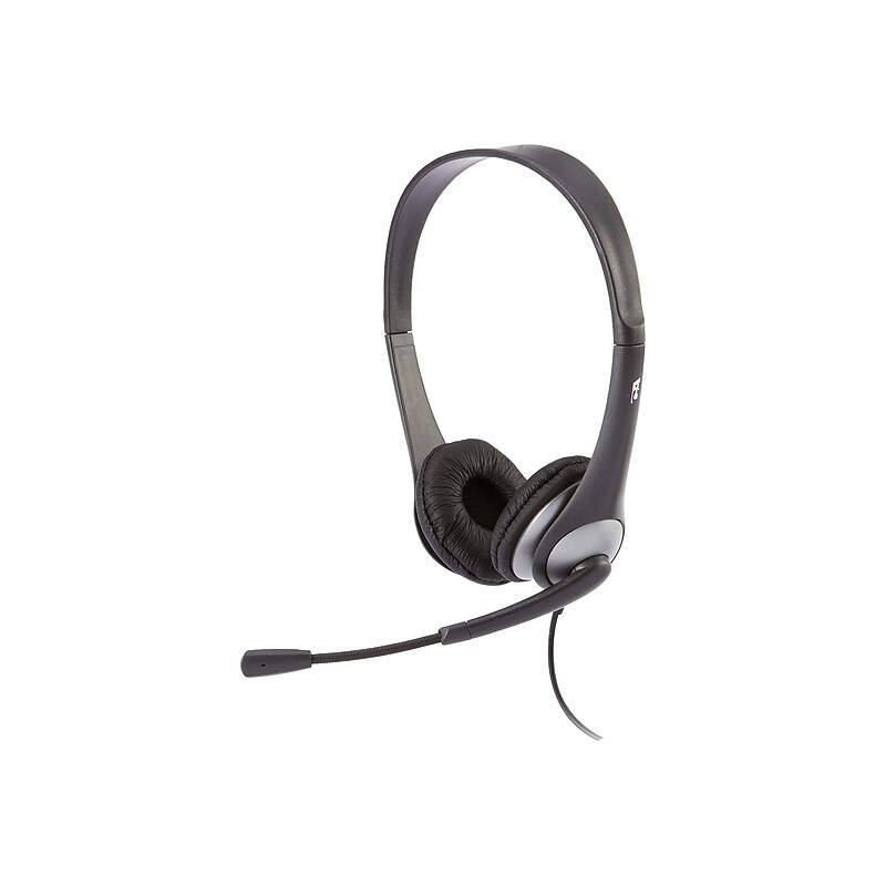 Cyber Acoustics AC Computer Headset, Over-the-Head, Black (AC-204) image 1