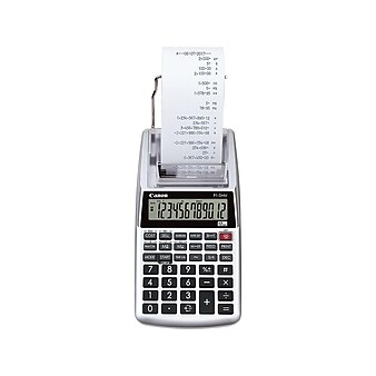 Canon P1-DH V-2 2203C001AA 12-Digit Desktop Printing Calculator, Silver