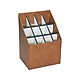 Safco Compact Corrugated Upright Files, 12 Compartment, Walnut Wood (3079)