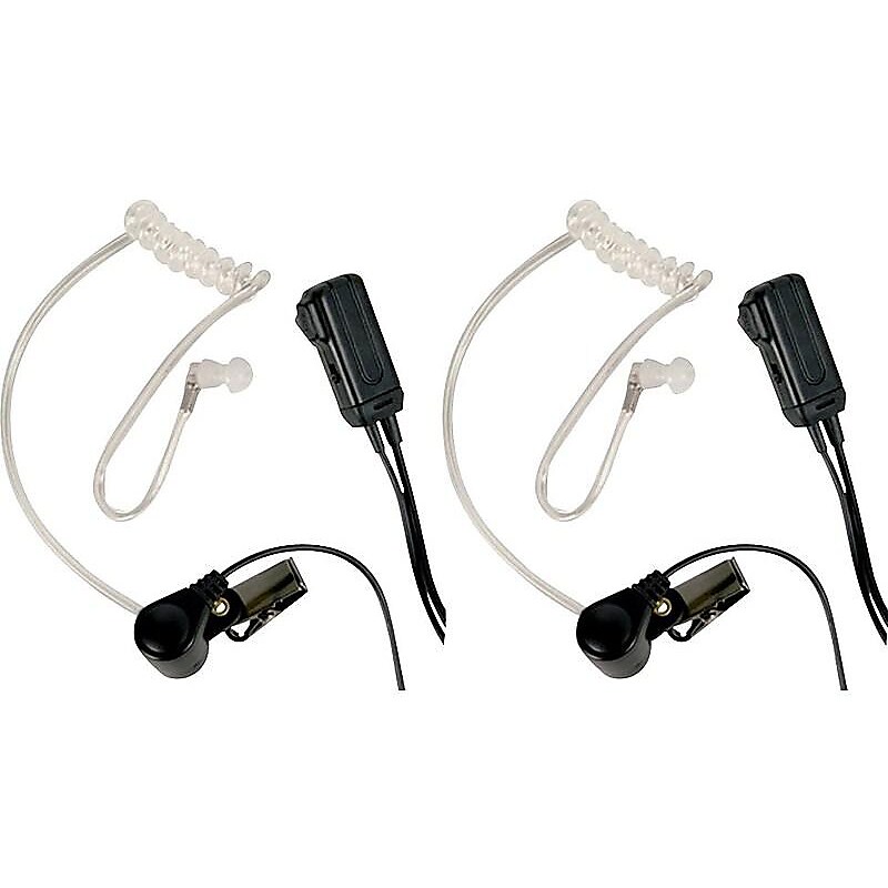 MIDLAND RADIO Surveillance Headphones, Transparent/Black, 2/Pack (AVPH3) image 1