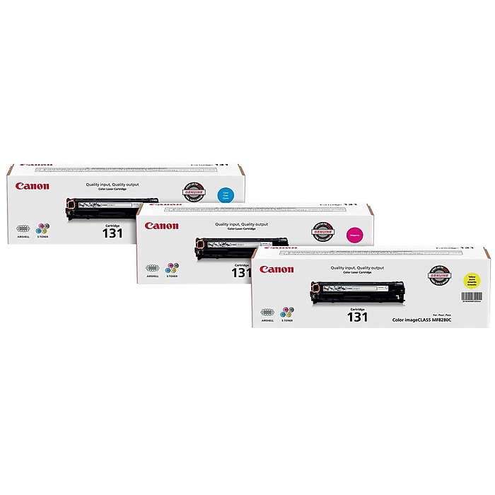 Canon 131 Cyan/Magenta/Yellow Standard Yield Toner Cartridge Canon 131 Cyan/Magenta/Yellow Standard Yield Toner Cartridge