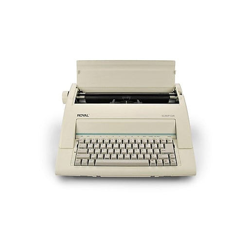 Royal Consumer Scriptor Electric Typewriter, White (ROYAL TYPEWRITE