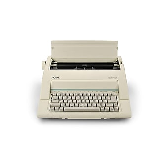 Royal Consumer Scriptor Electric Typewriter, White (ROYAL TYPEWRITE)