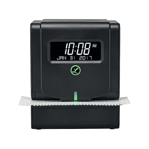 Lathem Thermal Print Time Clock System, Black (2100HD) Staples