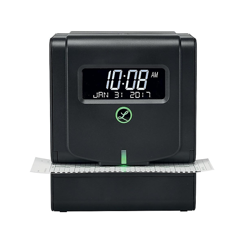Lathem Thermal Print Time Clock System, Black (2100HD) image 1