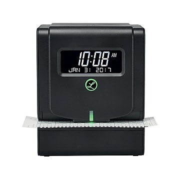 Denshine Electronic Employee Analogue Time Recorder Time Clock w/Card Monthly/Weekly/Bi-Weekly