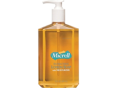 Gojo(R) Micrell Antibacterial Lotion Soap, Fresh Scent, 12 Oz, Case Of 12
