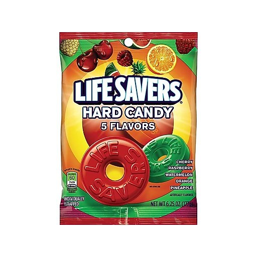 LifeSavers 5 Flavors Lollipops, Assorted Flavors, 6.25 oz., (NFG885011