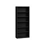 HON Brigade 6-Shelf Steel Standard Bookcase, 81.13"H x 34.5"W x 12.63"D, Black (S82ABCP)~#|#~sp46530539_sc7