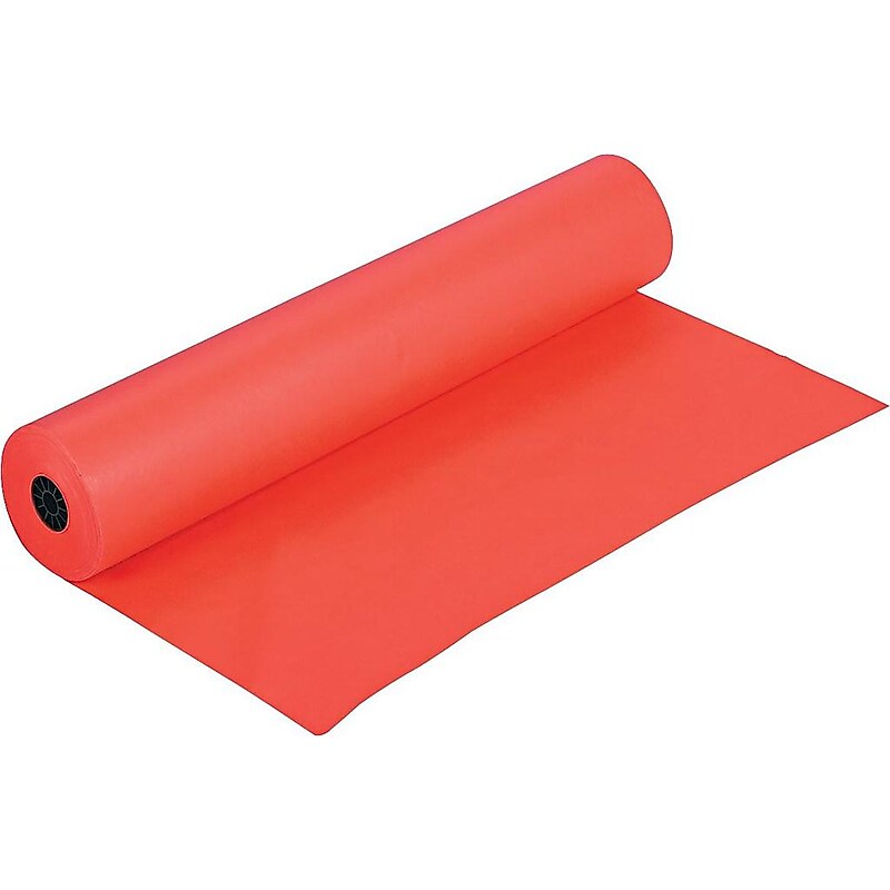 Rainbow Duo-Finish Paper Roll, 36"W x 1000'L, Orange (0063100) image 1