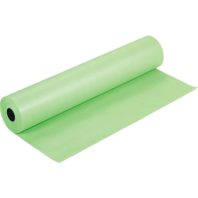 Rainbow Duo-Finish Paper Roll, 36"W x 1000'L, Light Green (0063120) image 1