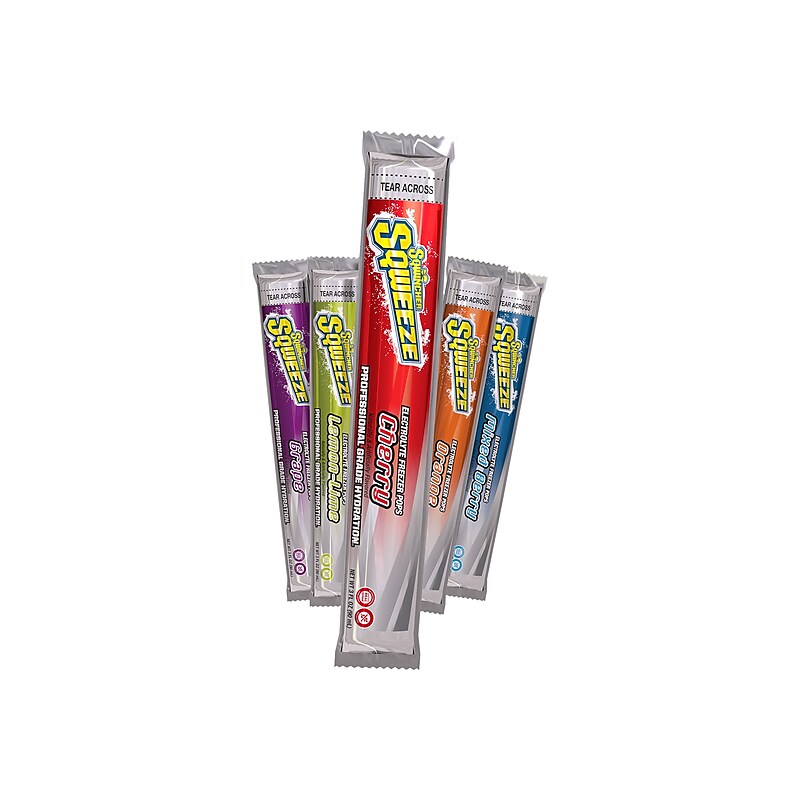 Sqwincher Sqweeze Assorted Freeze Pops, 3 Fl. Oz., 150/Carton (33170181-159200) image 1
