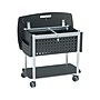 Safco Mobile Mobile Vertical File Cabinet, Letter/Legal Size, Lockable, 27"H x 29.75"W x 18.75"D, Black/Silver (5370BL)~#|#~sp46530692_sc7