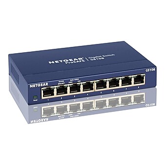 NETGEAR 8-Port Gigabit Ethernet Unmanaged Switch, Plug-and-Play (GS108-400NAS)