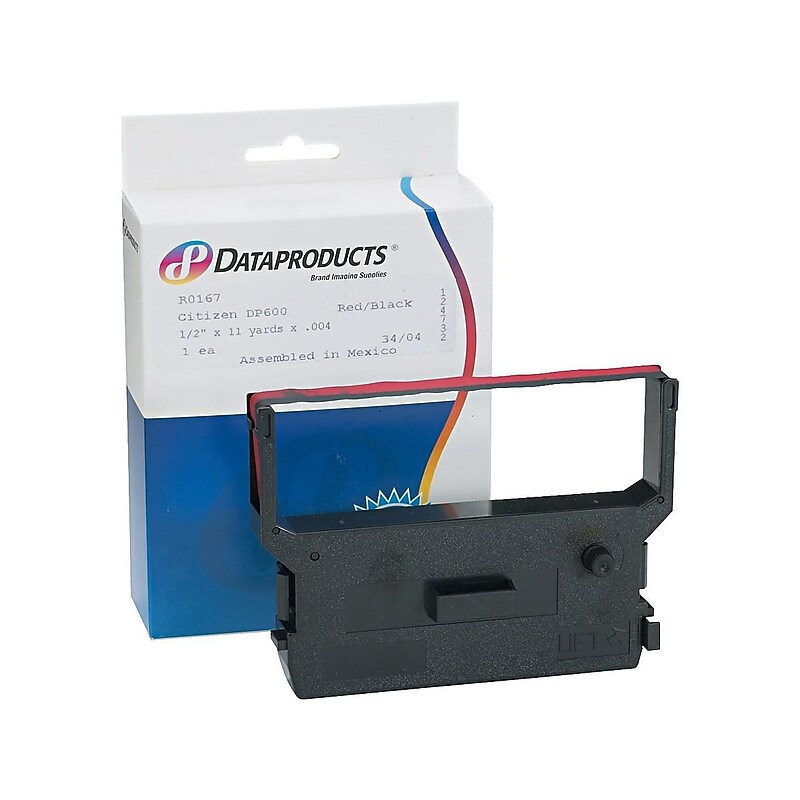DataProducts Red/Black Print Ribbon, Each (R0167) image 1