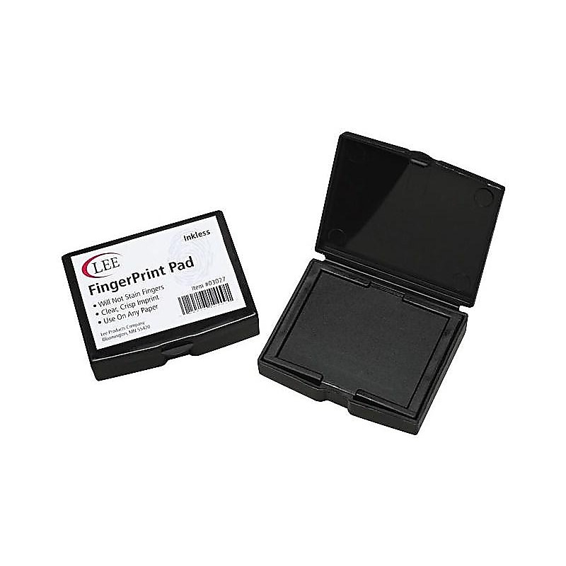 Lee Fingerprint Pads, Black Ink (03027) image 1