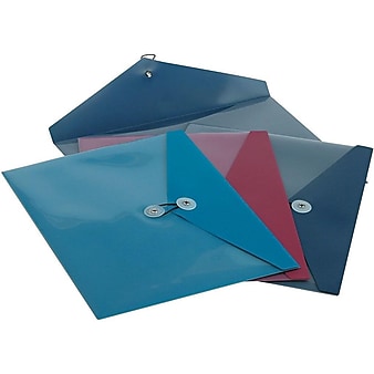 Pendaflex Elastic Catalog Envelopes, 9.25" x 12", Assorted Colors, 4/Pack (PFX90016)