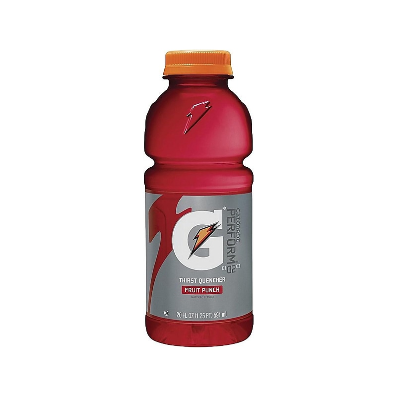 Gatorade Thirst Quencher Fruit Punch Liquid Sports Drink, 20 Fl. oz., 24/Carton (32866) image 1