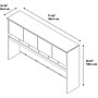Bush Business Furniture Westfield 72"W Desktop Hutch, Hansen Cherry (WC24477K)~#|#~sp46631399_sc7
