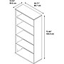 Bush Business Furniture Series C 5-Shelf Bookcase, 73"H, Hansen Cherry (WC24414)~#|#~sp46631607_sc7