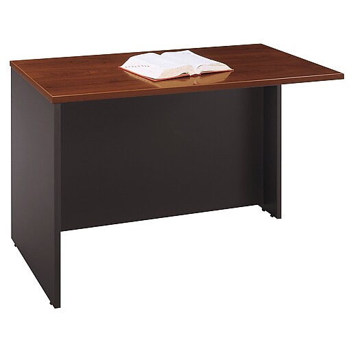 Bush Business Westfield 48" x 24" Shell Desk, Hansen Cherry, Graphite