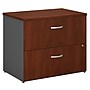Bush Business Furniture Westfield 36W 2 Drawer Lateral File Cabinet, Hansen Cherry/Graphite Gray (WC24454C)~#|#~sp46631833_sc7