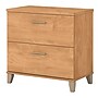Bush Furniture Somerset 2-Drawer Lateral File Cabinet, Letter/Legal Size, 29.11"H x 29.57"W x 21.65"D, Maple Cross (WC81480)~#|#~sp46631873_sc7