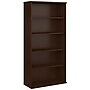 Bush Business Furniture Westfield 73" 5-Shelf Bookcase with Adjustable Shelves, Mocha Cherry Laminated Wood (WC12914)~#|#~sp46632562_sc7