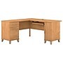 Bush Furniture Somerset 60"W L Shaped Desk with Storage, Maple Cross (WC81430K)~#|#~sp46632590_sc7