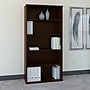 Bush Business Furniture Westfield 73" 5-Shelf Bookcase with Adjustable Shelves, Mocha Cherry Laminated Wood (WC12914)~#|#~sp46632606_sc7