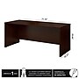 Bush Business Furniture Westfield 72"W Office Desk, Mocha Cherry (WC12936)~#|#~sp46632614_sc7