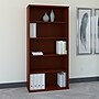 Bush Business Furniture Series C 73" 5-Shelf Bookcase with Adjustable Shelves, Mahogany Laminated Wood (WC36714)~#|#~sp46632629_sc7