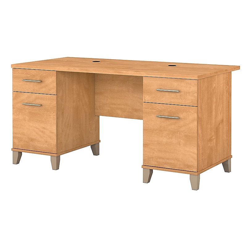 Bush Furniture Somerset 60"W Desk, Maple Cross (WC81428) image 1
