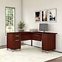 Bush Furniture Somerset 60"W L Shaped Desk with Storage, Hansen Cherry (WC81730K)~#|#~sp46632685_sc7