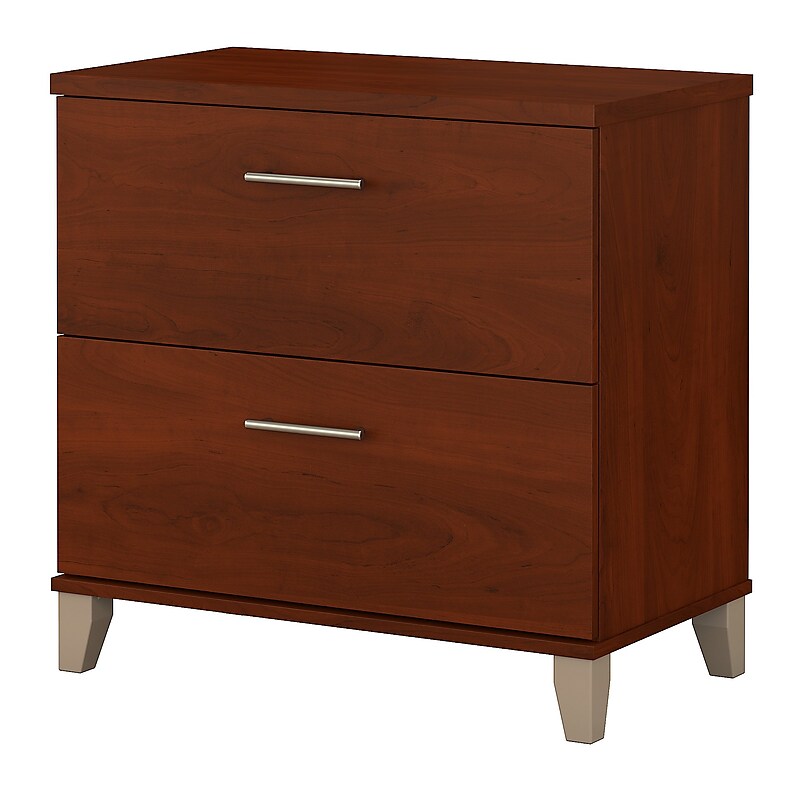 Bush Furniture Somerset Lateral File Cabinet, Hansen Cherry (WC81780) image 1